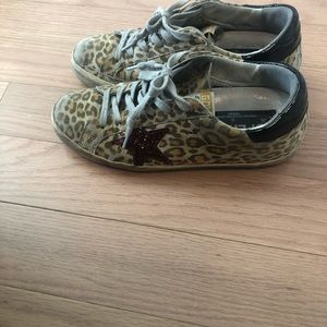 Golden Goose Superstar Leopard Red Glitter SZ36
